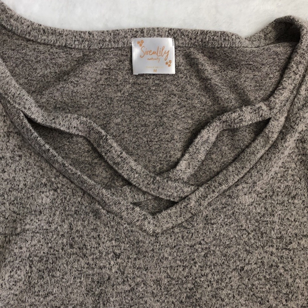 Grey Maternity Top - Picture 4 of 4